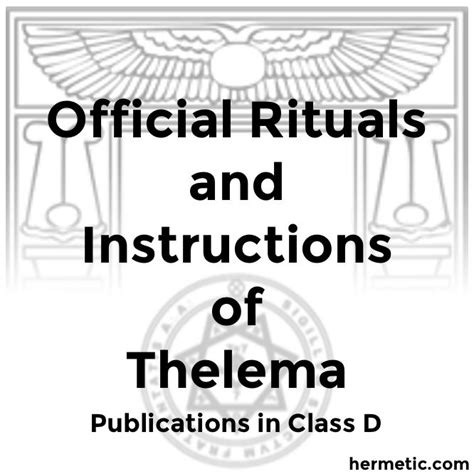 Technical Libers of Thelema .
